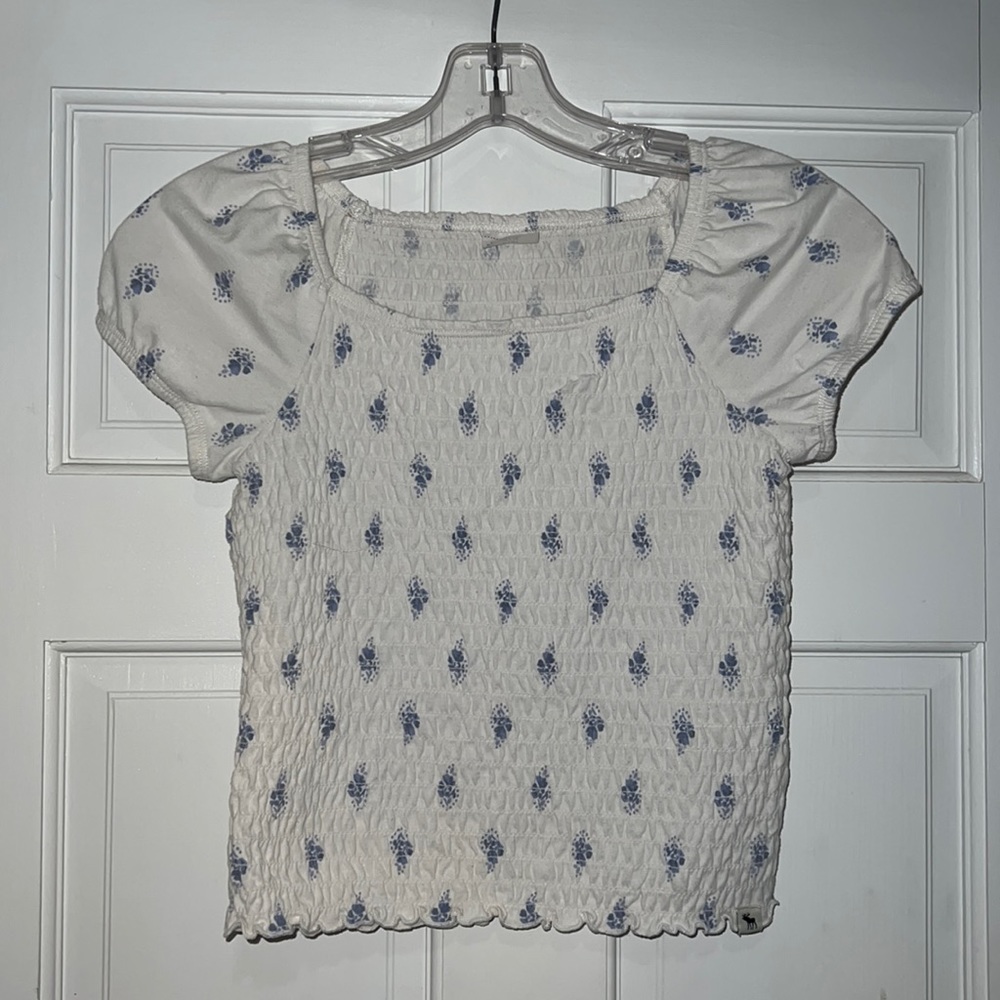 Abercrombie Kids Size 12 Flower Cotton Shirt